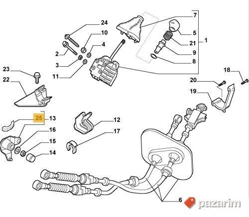 Poluga rucice menjaca Ducato Boxer Jumper solo 55197394 2