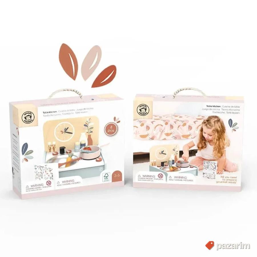 Premium drvene igracke Speedy Monkey Set Mali kuvar 4