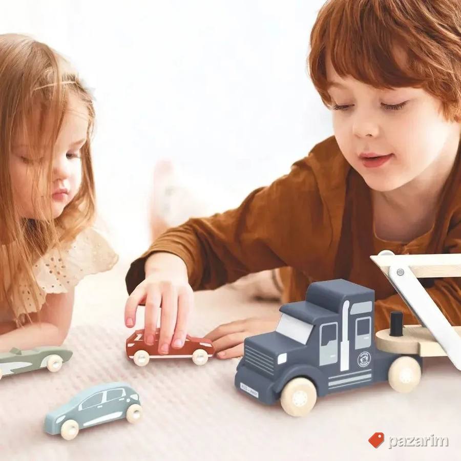 Premium drvene igracke Speedy Monkey- Kamion transporter 5
