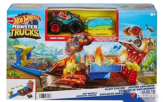 Hot Wheels Monster Truck Set Sa Ispaljivačem