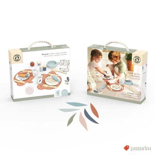 Premium drvene igračke -Spremamo ručak set