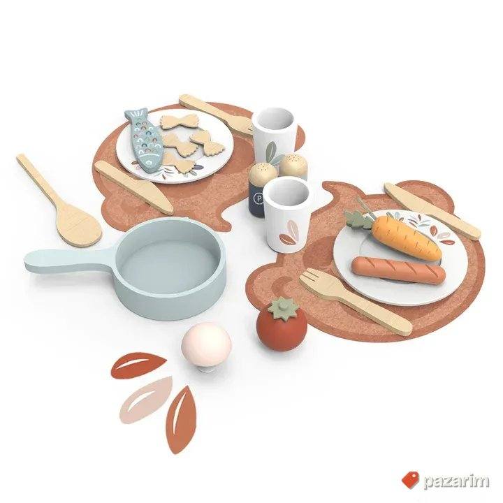 Premium drvene igračke -Spremamo ručak set 2