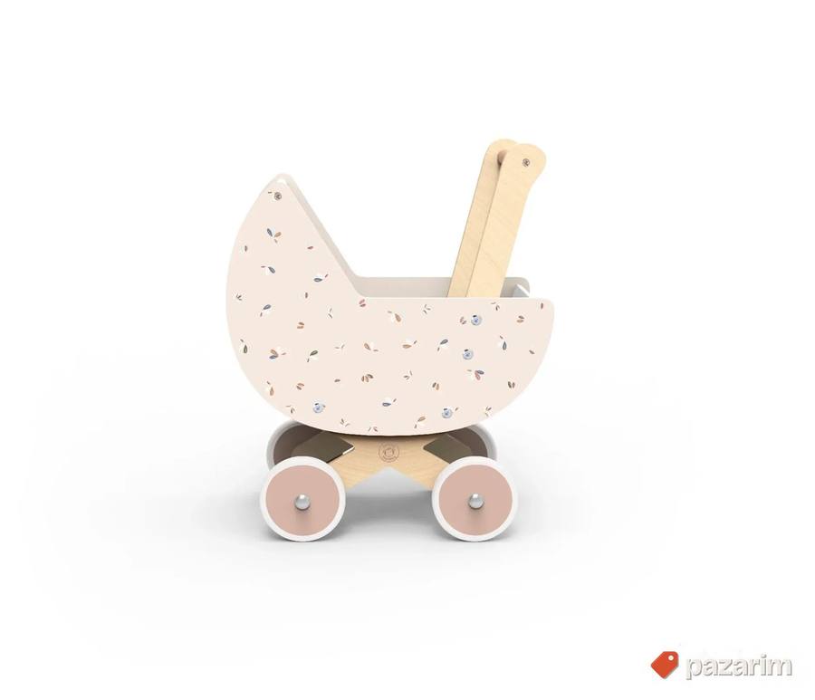 Premuim drvene igračke Speedy Monkey kolica za lutke 4