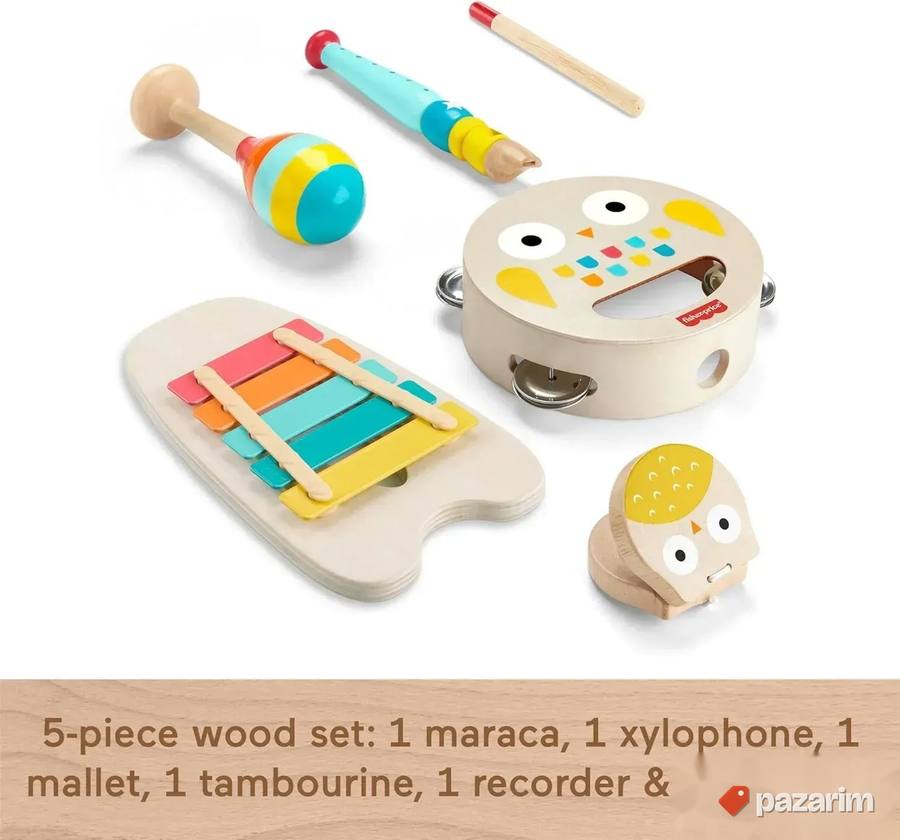 Fisher Price drveni muzički set 6kom 4