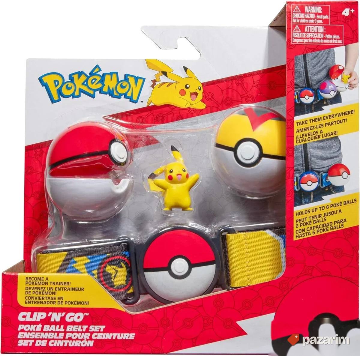 Pokemon kugle na kaišu sa figurom Pikachu 1