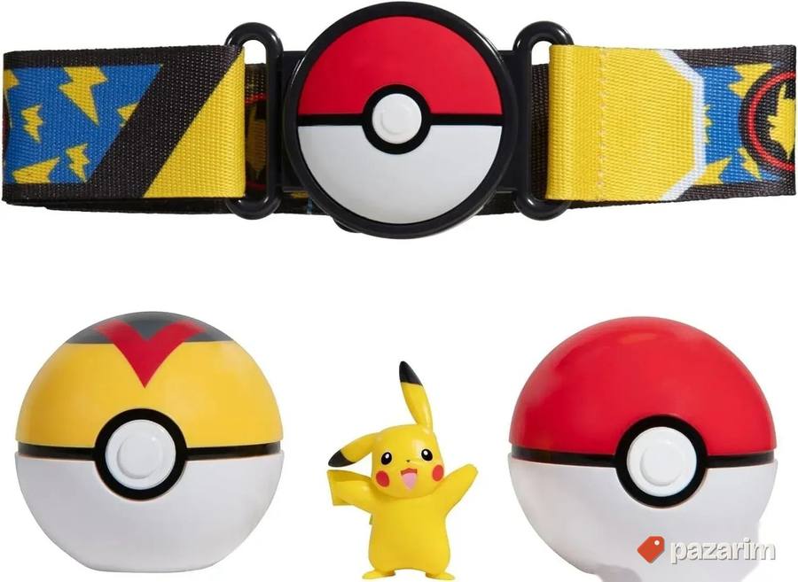 Pokemon kugle na kaišu sa figurom Pikachu 2