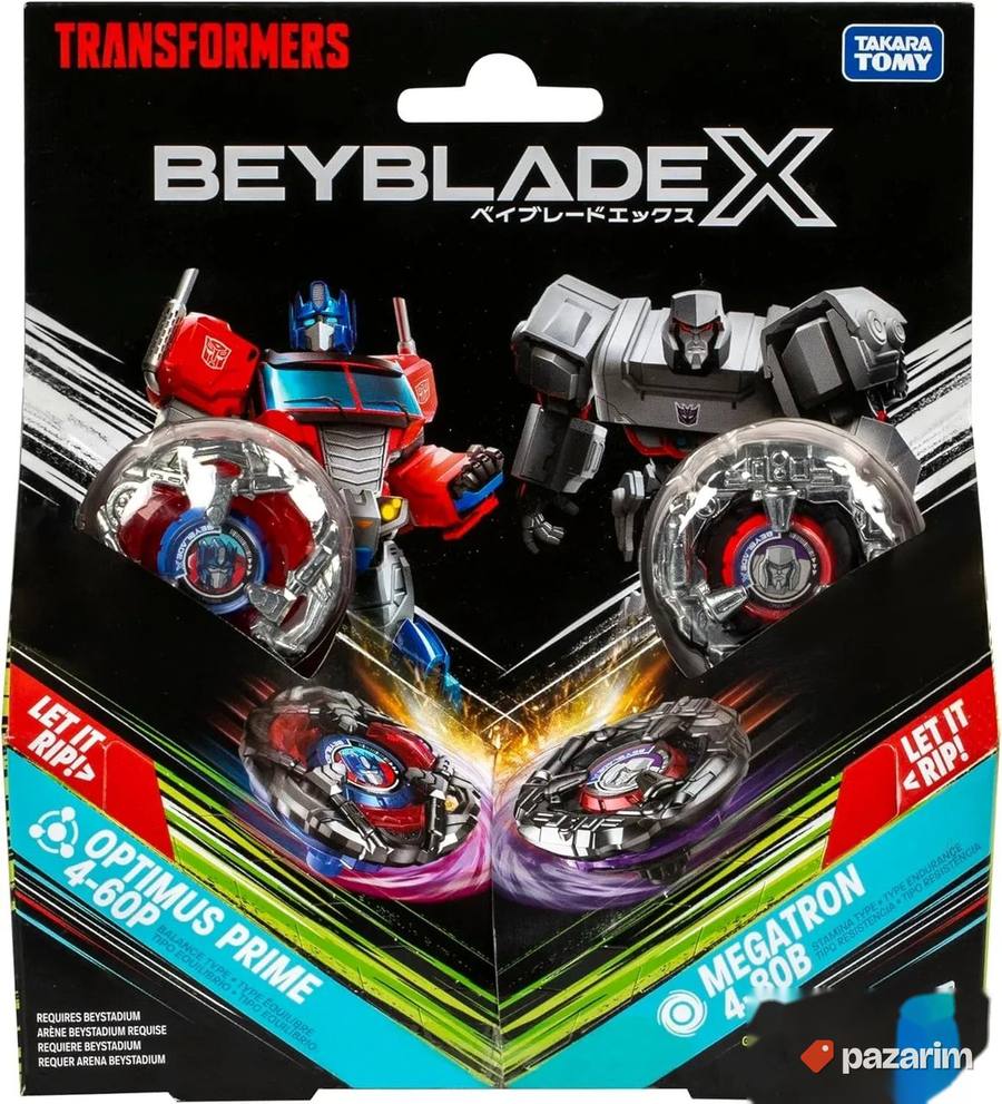 BEYBLADE X TRANSFORMERS Optimus prime vs Megatron 3