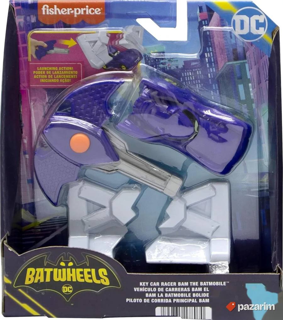 Fisher Price Batwheels auto sa ispaljivačem ljubičasti 2