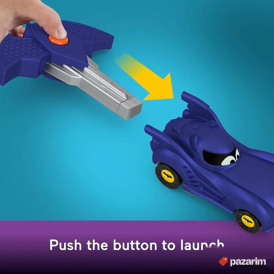 Fisher Price Batwheels auto sa ispaljivačem ljubičasti 3