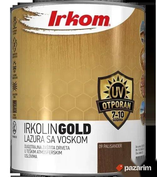 Irkolin Gold lazura sa voskom 3L Irkom 1