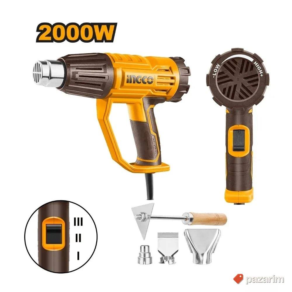 Električni fen za vreli vazduh HG200047 2000W INGCO 1