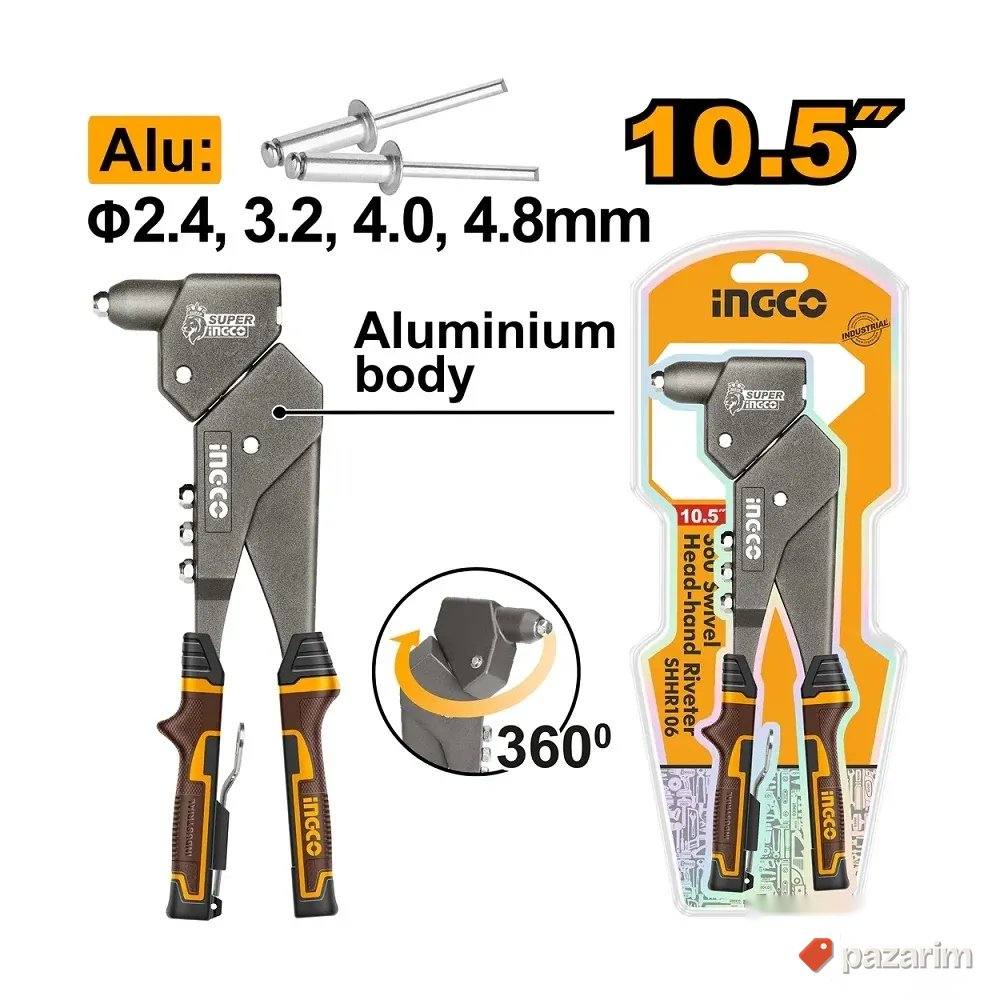 SHHR106 KLEŠTA sa rot glavom za pop nitne INGCO 1