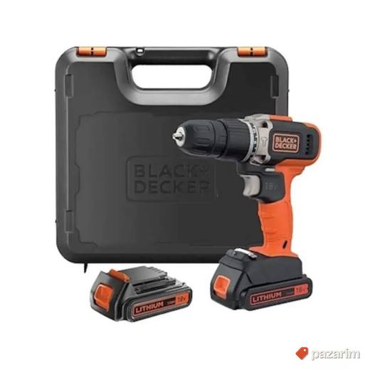 Black+Decker BCD003C2K Aku Udarna Bušilica - 18V - 2 Bater.