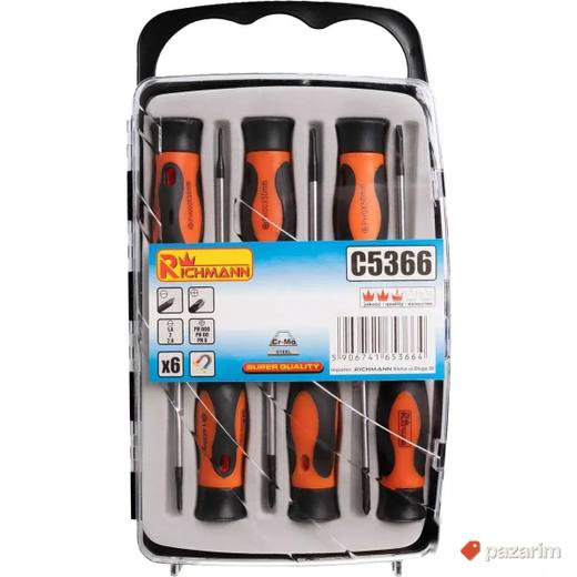 Richmann C5366 Set preciznih odvijača 6/1 Cr-Mo
