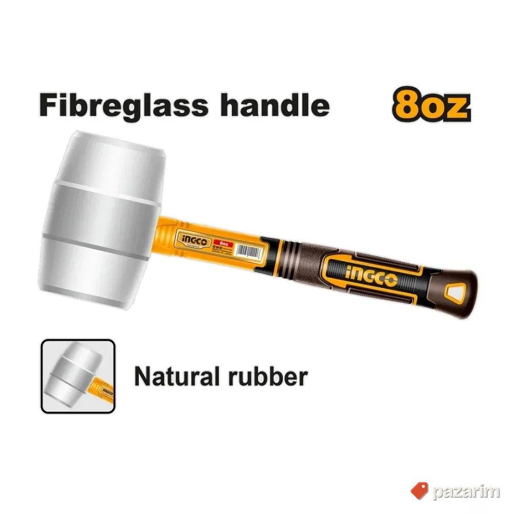 INGCO Gumeni Čekić 220g HRUH8908 - BELI 1