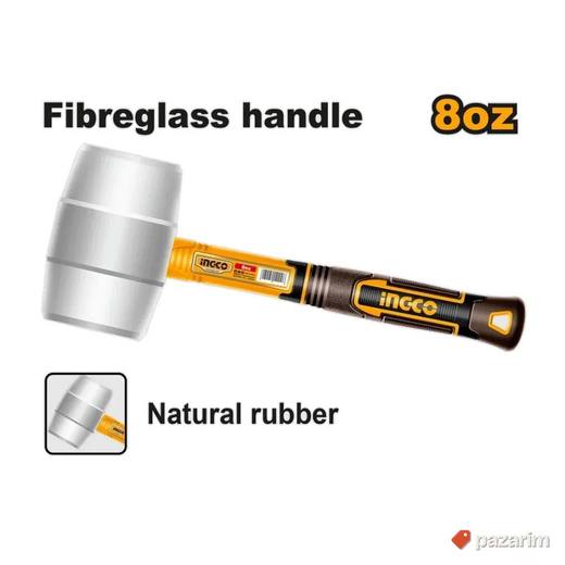 INGCO Gumeni Čekić 220g HRUH8908 - BELI