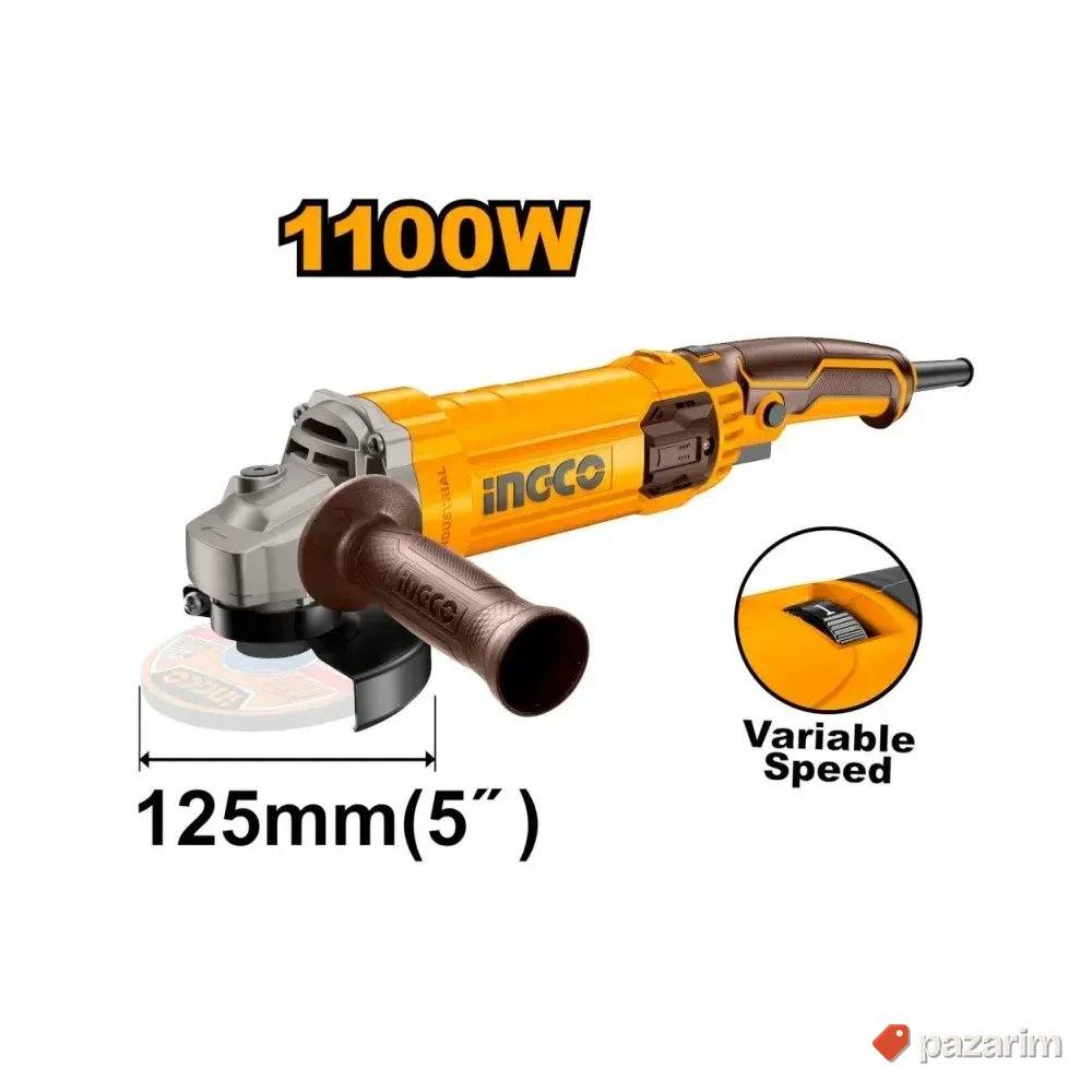 Brusilica sa potenciometrom INGCO AG1100385 – 1100W / 125mm 1