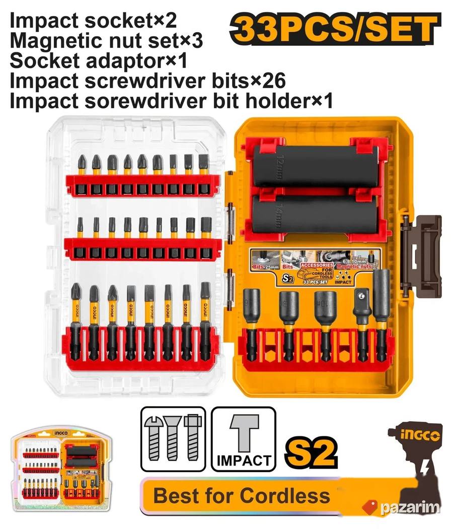 NGCO AKDL63306 Set Udarnih Bitova i Gedora 33/1 2