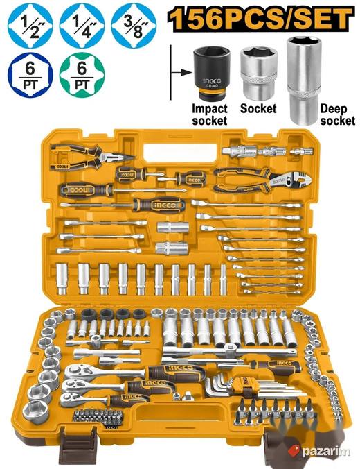 INGCO Set Alata u Koferu 156/1 HKTHP21561