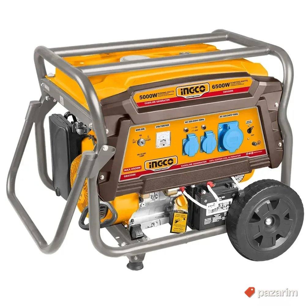 INGCO Benzinski Agregat 6.5kW GE65006 sa Elektro Startom 1