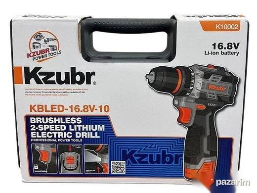 KZUBR Aku Bušilica / Odvijač 16.8V Set sa 2 Baterije + Kofer
