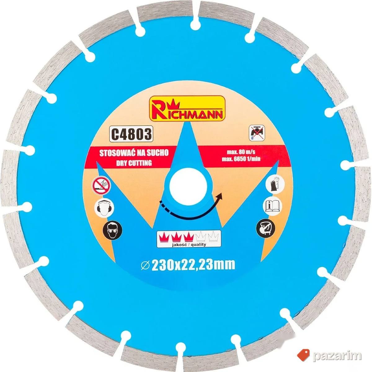 Dijamantska ploča za beton Richmann C4803 (230x22.23mm) 1