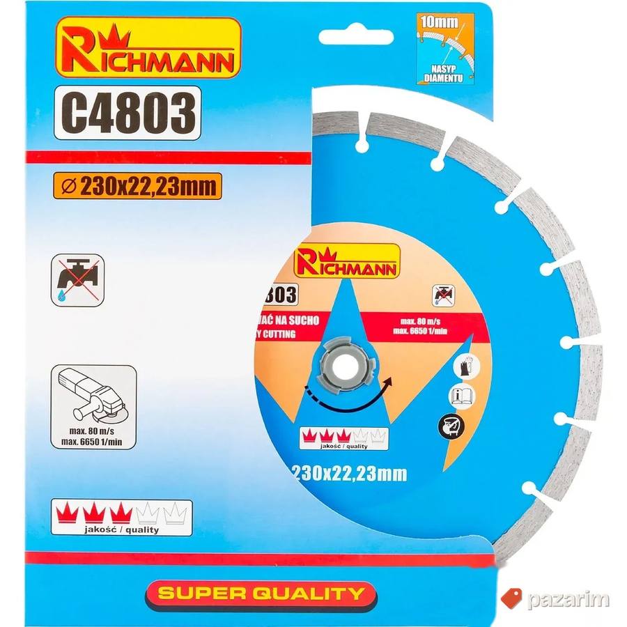 Dijamantska ploča za beton Richmann C4803 (230x22.23mm) 2