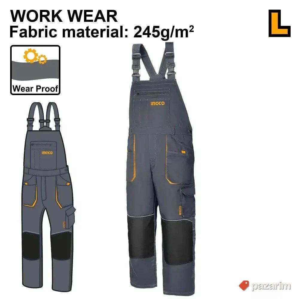INGCO Radne Pantalone Sa Tregerima WUCT8033 - Kombinezon 1