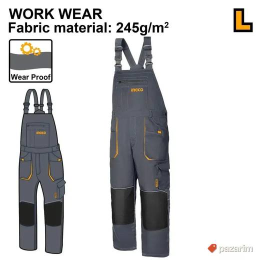 INGCO Radne Pantalone Sa Tregerima WUCT8033 - Kombinezon