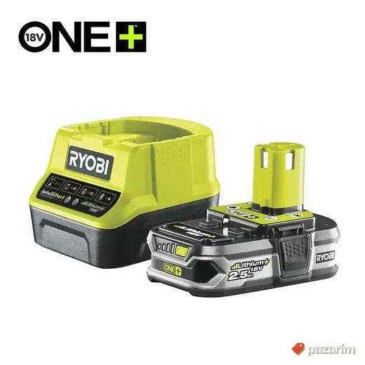 Ryobi RC18120-125 Baterija 2.5Ah + Brzi Punjač 18V ONE+
