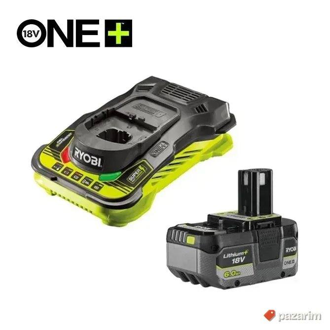 Ryobi RC18150-160X Set Baterija 6Ah + Brzi Punjač 18V ONE+ 1