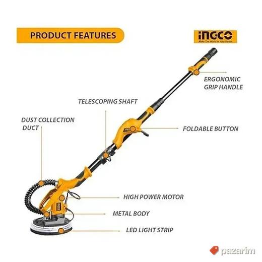 INGCO Brusilica za Zidove Žirafa 1050W DWS10501