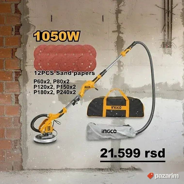 INGCO Brusilica za Zidove Žirafa 1050W DWS10501 4