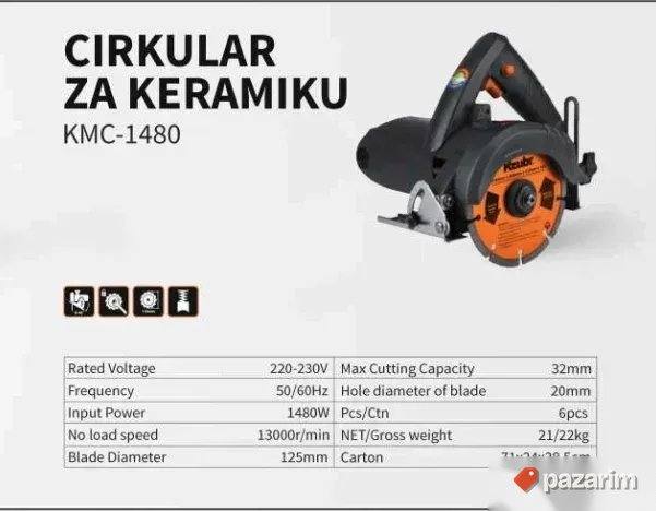 Cirkular za keramiku Kzubr KMC-1480W 1