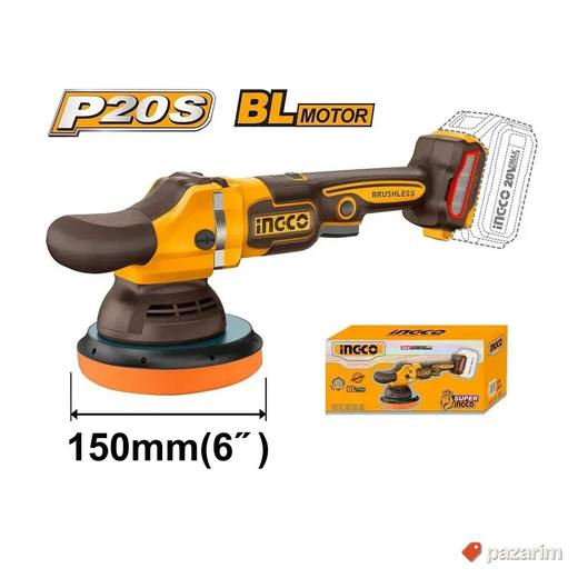 INGCO APLI2015 Aku Ekscentrična Polirka 20V 150mm SOLO