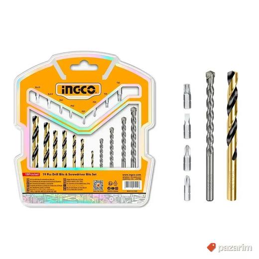 INGCO Set Burgija i Bitova 19/1 AKSDB1901 (Metal / Beton)