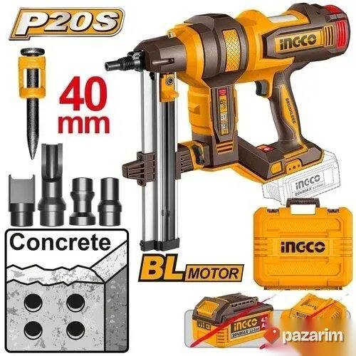 INGCO Aku pištolj za eksere za beton 40mm CCNLI9005 (20V)