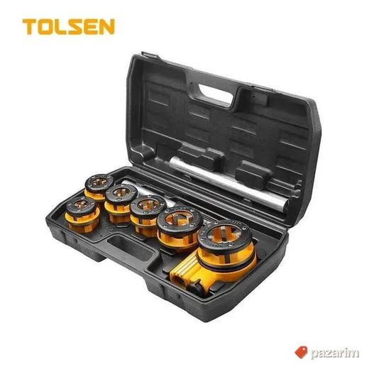 TOLSEN Set nareznica za cevi sa račvom 9 del. 1/4" - 1-1/4"