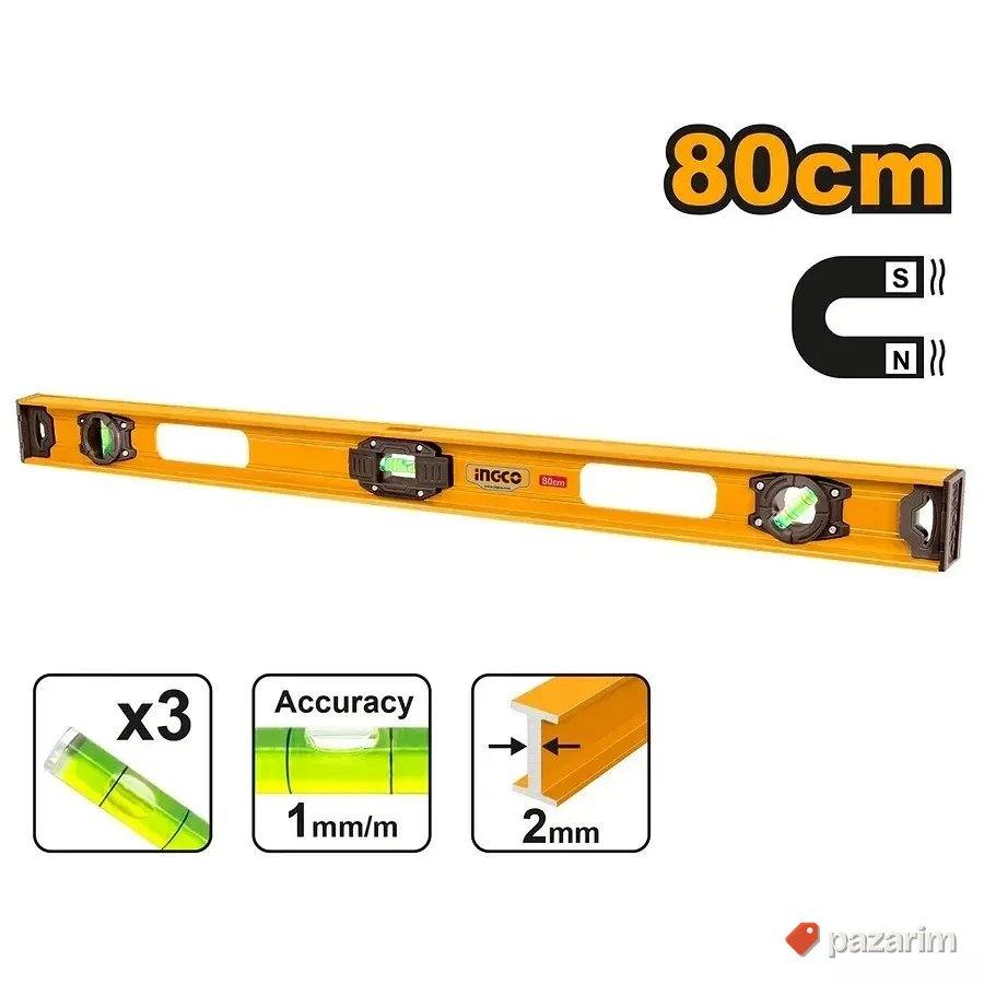 INGCO Magnetna Alu Libela 60,80,100..cm / 2mm 1