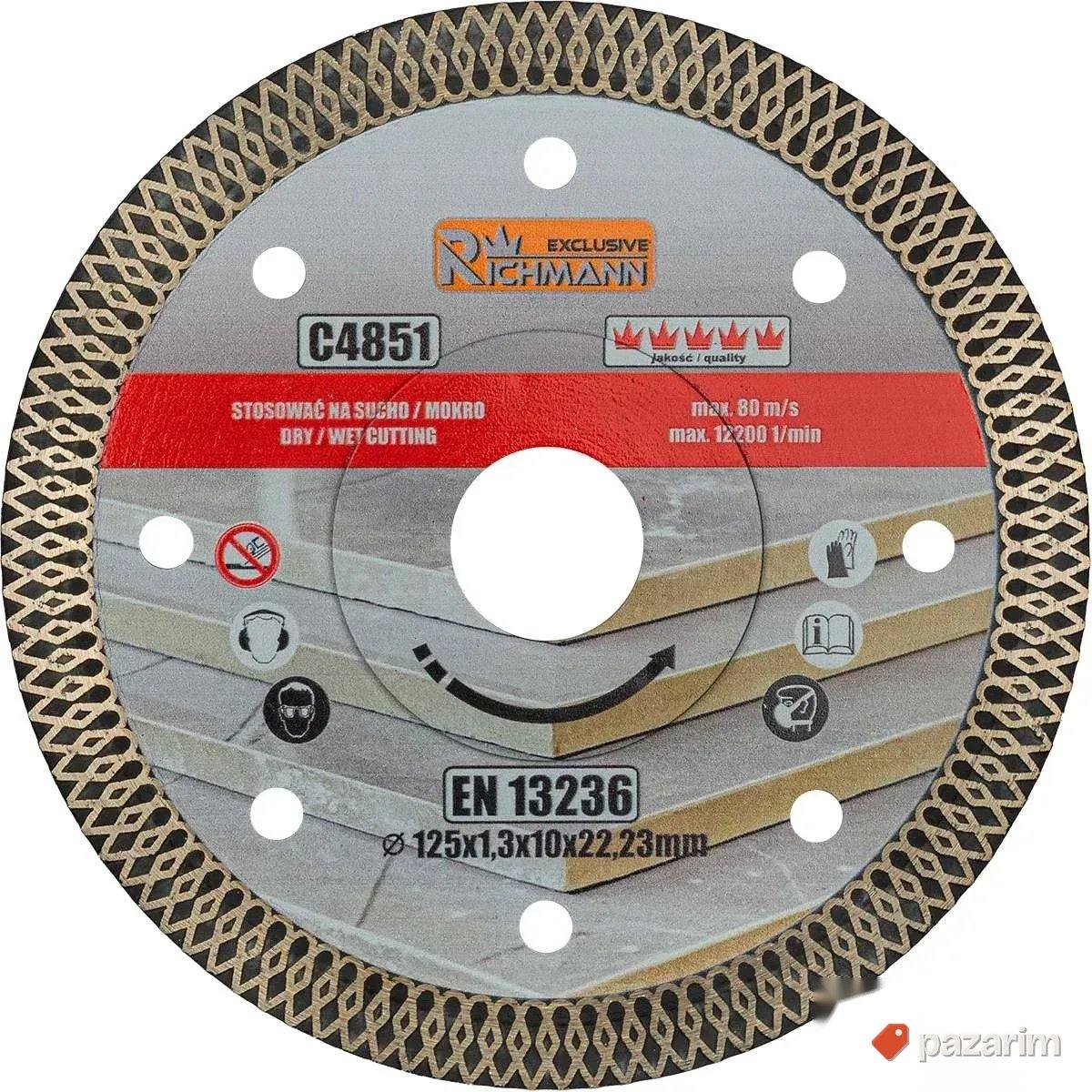 Richmann Ultra Tanka Dij. Ploča za Keramiku 125mm - PREMIUM 1