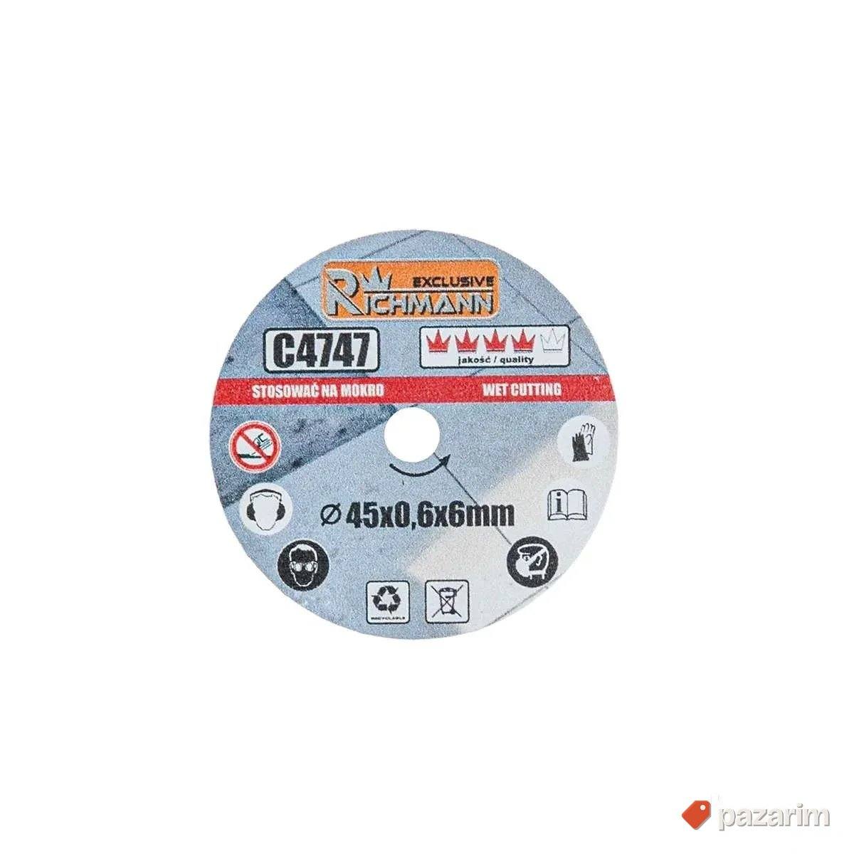 Richmann C4747 mini dijamantska rezna ploča 45x0.6x6mm 1