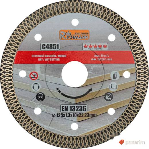 Richmann C4851 dijamant ploča za keramiku 125mm ultra tanka