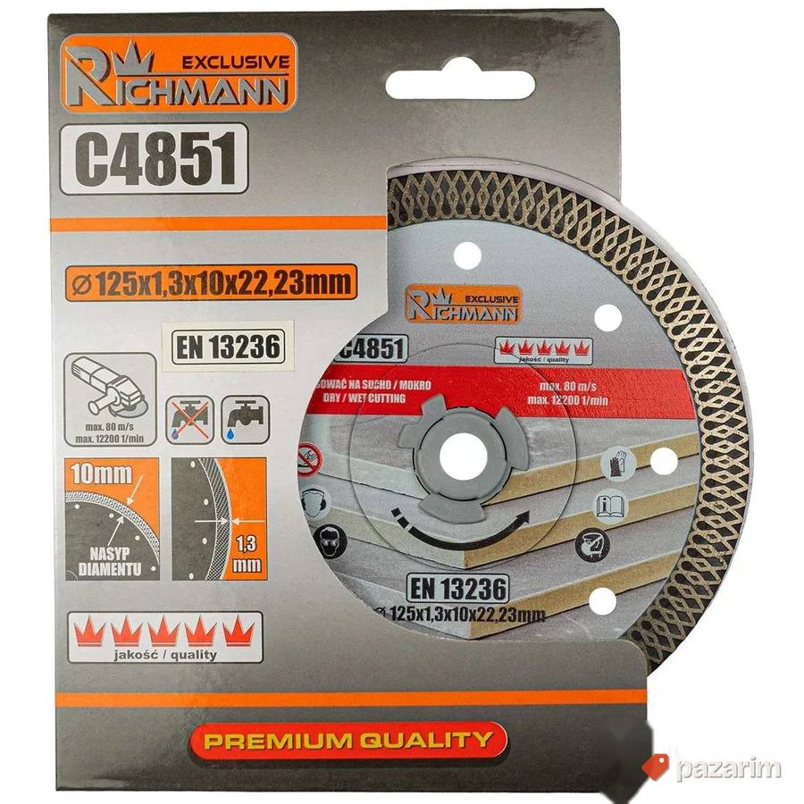 Richmann C4851 dijamant ploča za keramiku 125mm ultra tanka 2