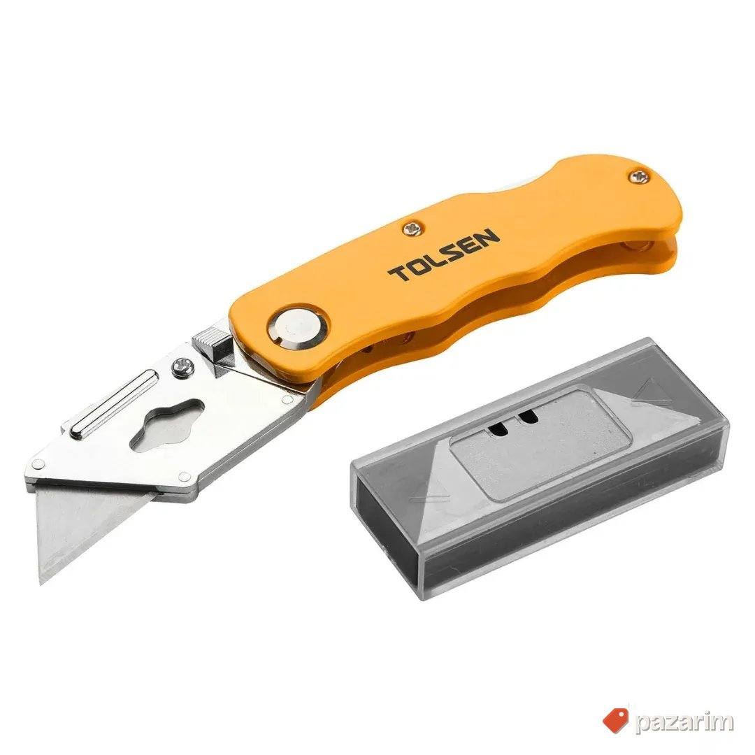 Tolsen sklopivi trapezni skalpel 30007 + 5 SK5 sečiva 1