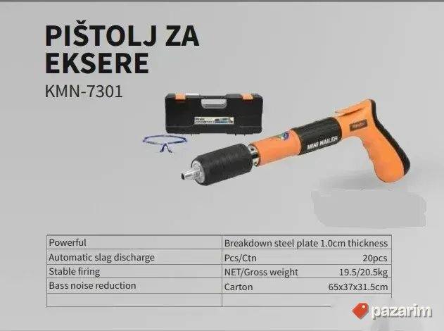 Kzubr Pištolj za eksere KMN-7301 / Mini Nailer 1