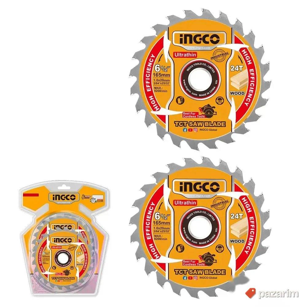 Set lista testere za drvo TSB1653 165 mm 24T SUPER INGCO 2/1 1