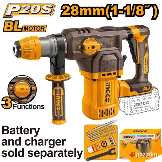 INGCO Aku Hamer SDS Plus 28mm 4.5J CRHLI20286 (SOLO)