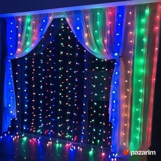 Zavese za Dekoraciju 3x3m Vise boja Led Creva Lampioni Kugle