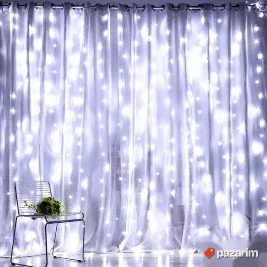 Zavese za Dekoraciju 3x3m Vise boja Led Creva Lampioni Kugle 5