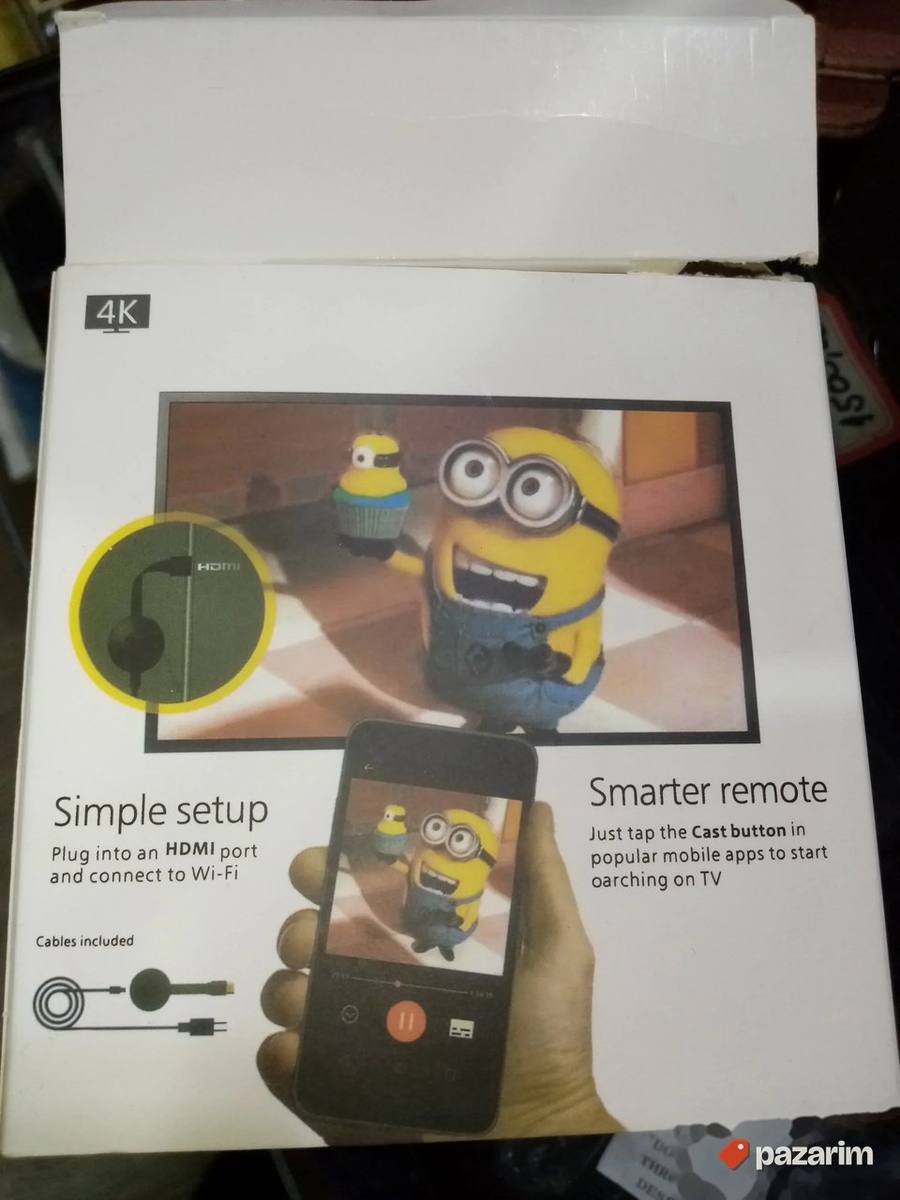Chromecast google 4k ultra Novo 8